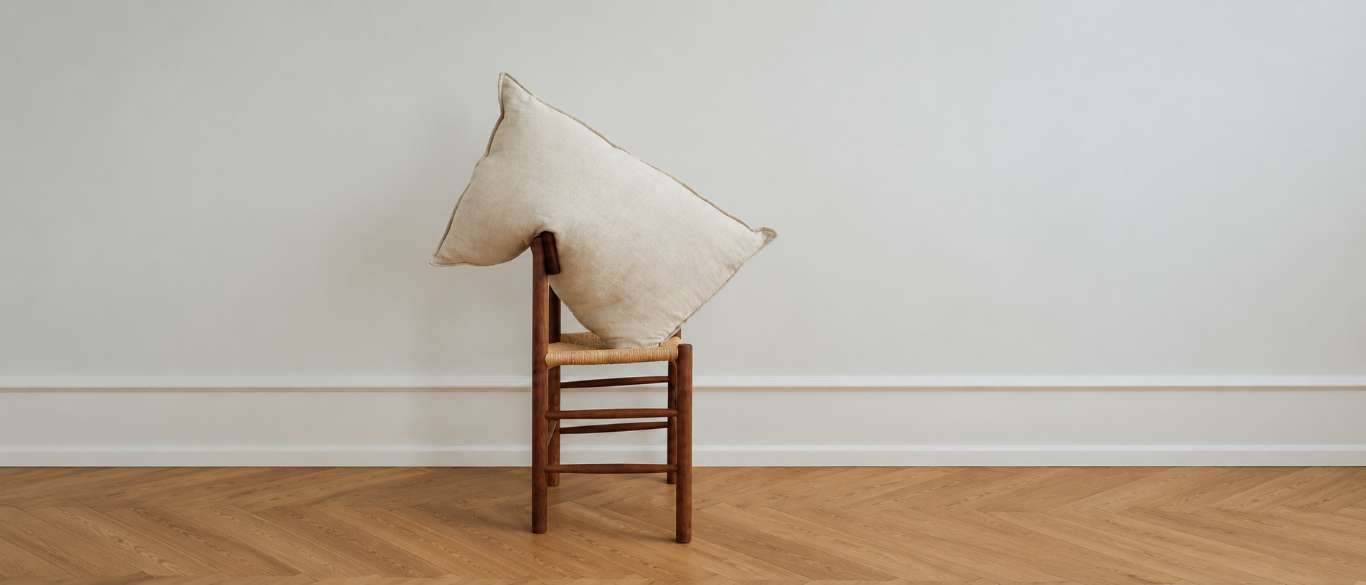 Calm home textiles in neutral tones